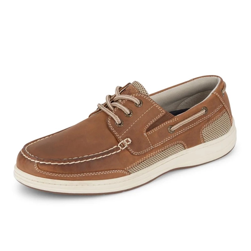 Dockers Men's Beacon Boat Waterproof Shoe Dark Tan - Image 1