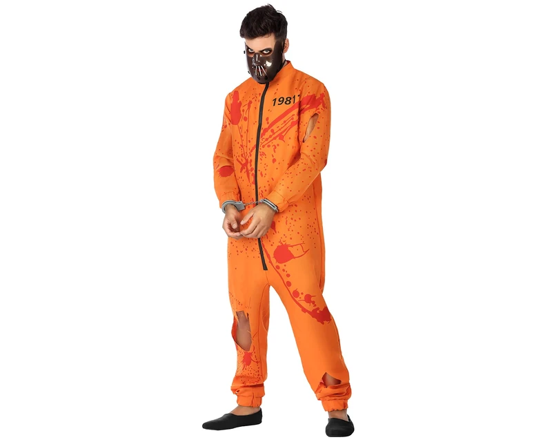 Atosa Costume Prisoner Bloody Cannibal Man M-L Jumpsuit