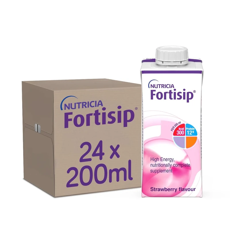 FORTISIP BOTTLE STRAWBERRY 200ml x24