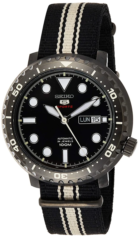 Seiko Mens Analogue Automatic Watch with Textile Strap SRPC67K1