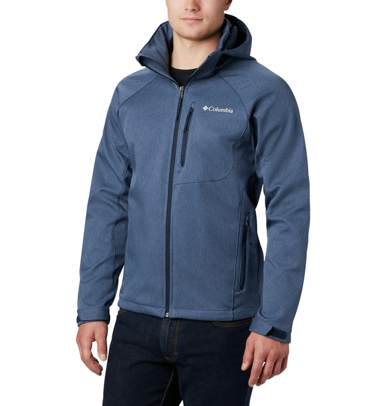 Columbia Men's Cascade Ridge Softshell, Softshell Jacket, Collegiate Navy Heather, Size L - Image 1