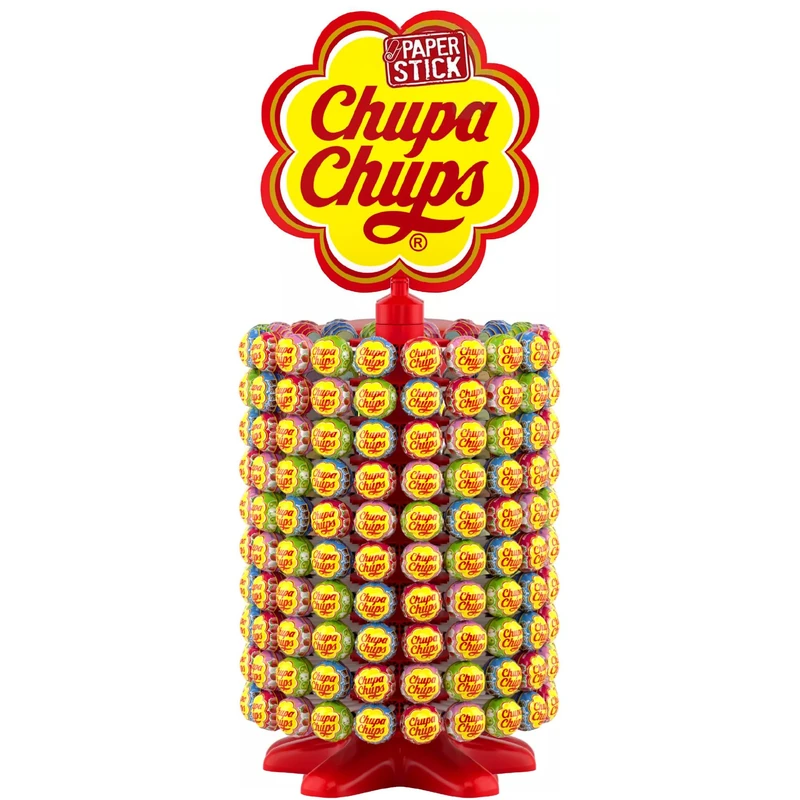 Chupa Chups Assorted Lollipop Carousel - 200 Bulk Lollies