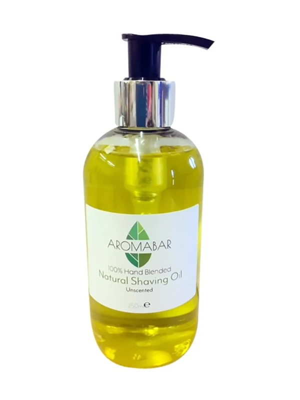 Aromabar Natural Shaving Oil - 250ml Unscented 100% Pure