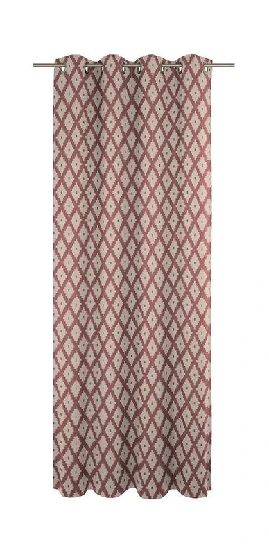 Adam Maroccan Shiraz Light/Curtain 145 x 225 Eyelets Cherry Red - Image 1