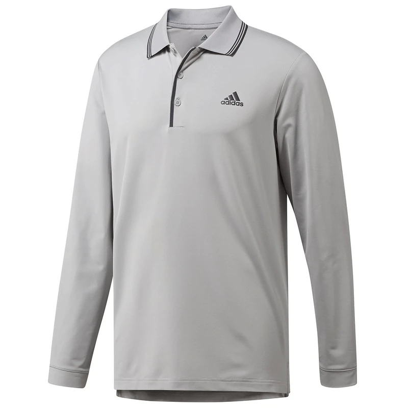 adidas Men's Ultimate Longsleeve Polo Shirt, Grey (Gris CY9295), X-Small