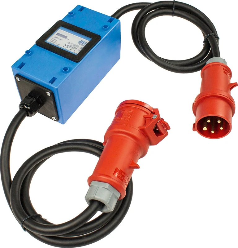 as - Schwabe 61745 Adapter Plug Box, High Current, CEE Plug and Coupling, IP44, Made in Germany, Heavy Rubber Hose Cable, CEE Plug 400 V (11 kW)