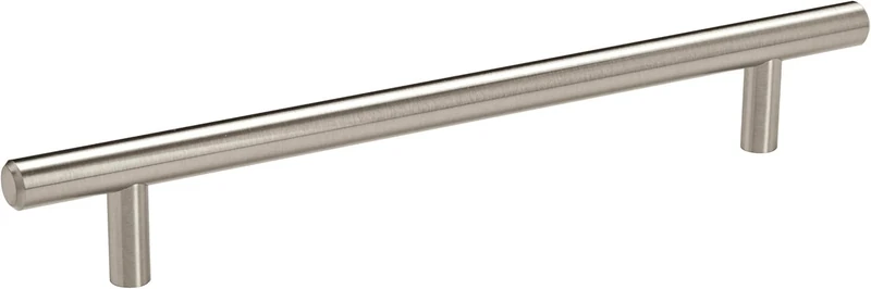 Amerock | Cabinet Pull | Satin Nickel | 7 inch (178 mm) Center to Center | Bar Pulls | 10 Pack | Drawer Pull | Drawer Handle | Cabinet Hardware