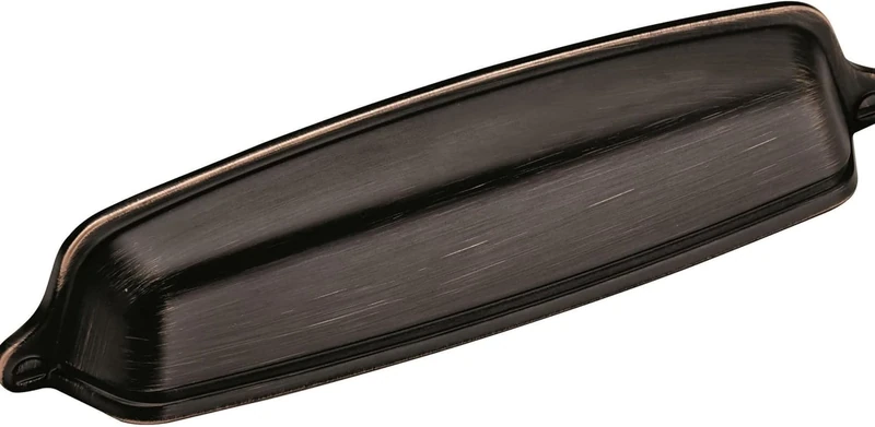 Amerock | Cabinet Cup Pull | Oil Rubbed Bronze | 5-1/16 inch (128 mm) Center-to-Center | Stature | 10 Pack | Drawer Pull | Drawer Handle | Cabinet Hardware
