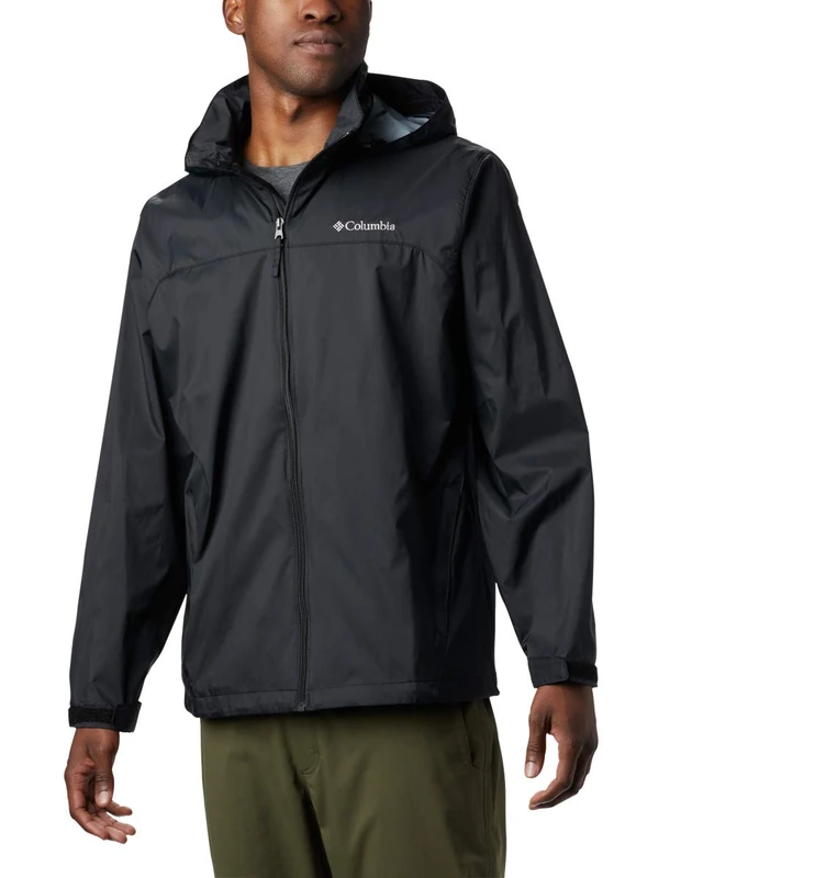 Columbia Men's Glennaker Lake Rain Jacket Waterproof Rain Jacket, BLACK, Size XXL