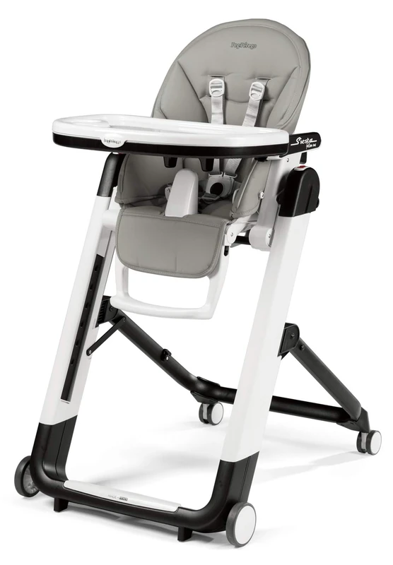 Peg Perego Siesta Follow Me Ultra Compact Multifunctional High Chair, Ice