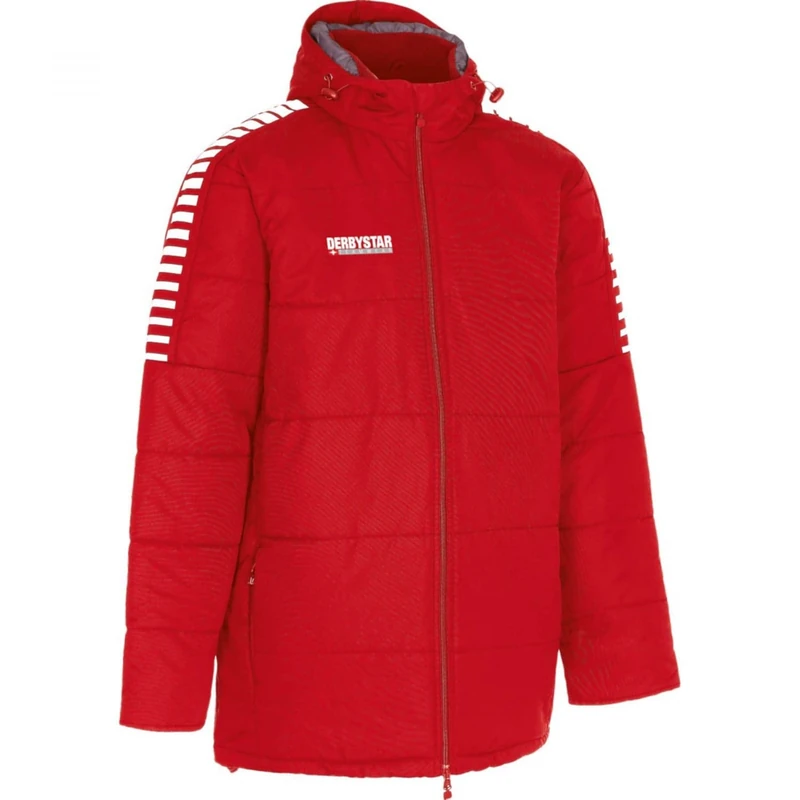 Derbystar Hyper Stadium Jacket Unisex Jacket - Red White, M
