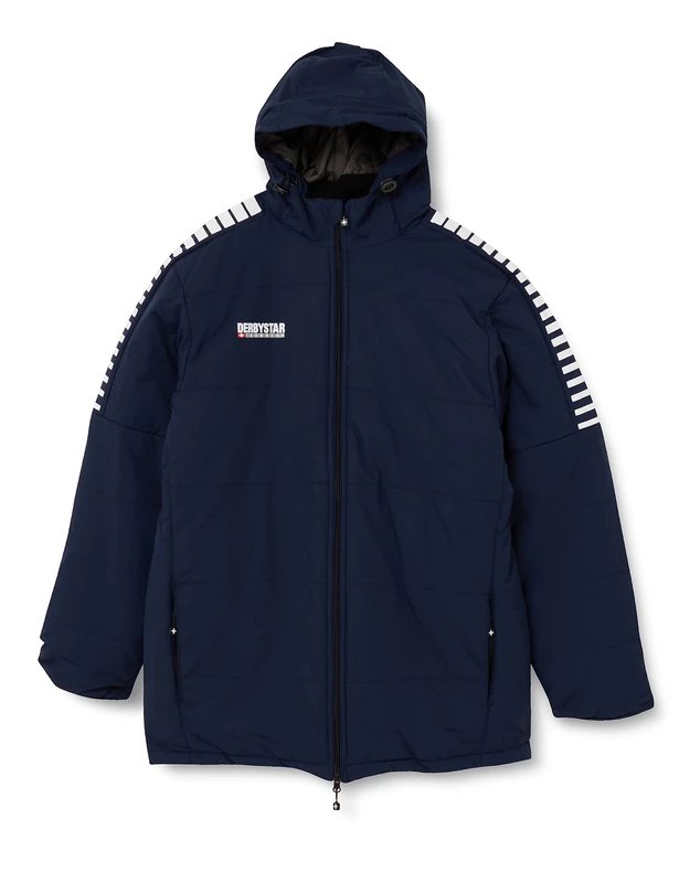 Derbystar Hyper Stadium Jacket Unisex Jacket - Navy White, Small