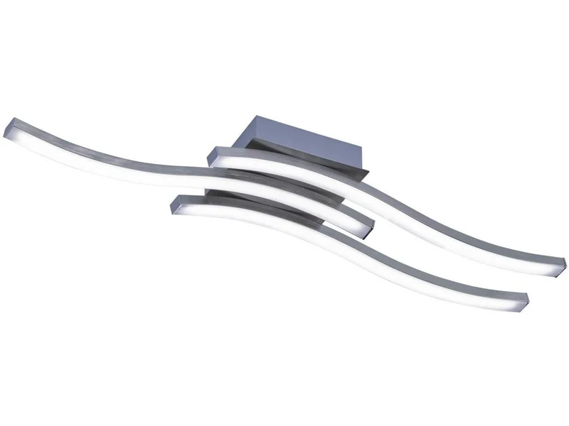 Reality Leuchten Route R62473107 LED Ceiling Light Matt Nickel 5 Watt Acrylic White