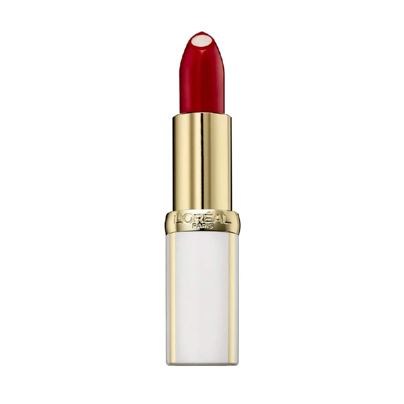 L'Oréal Paris Age Perfect Lipstick in No. 394 Flaming Carmine, Intensive Care and Shine, in Dark Red, 4.8 g