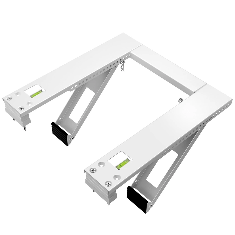 Qualward Air Conditioner Bracket Window Ac Support Brackets - Heavy Duty with 2 Arms, Up to 180 Lbs for 12000 to 24000 Btu Ac Units Support up to 180 lbs