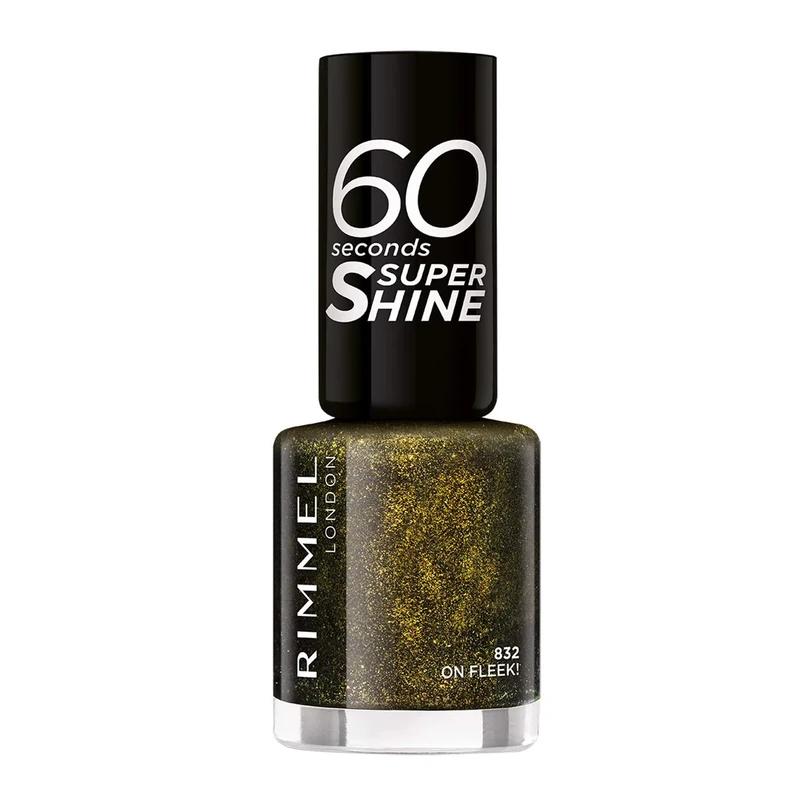 Rimmel 60 Seconds Glitter Nail Polish, On Fleek