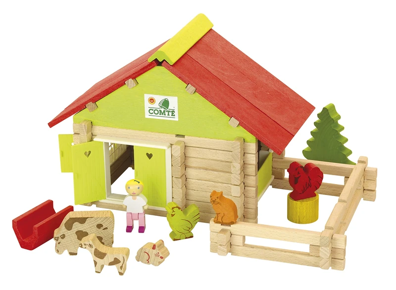 Jeujura 8050 Farm Building Sets with Animals - 100 Pieces