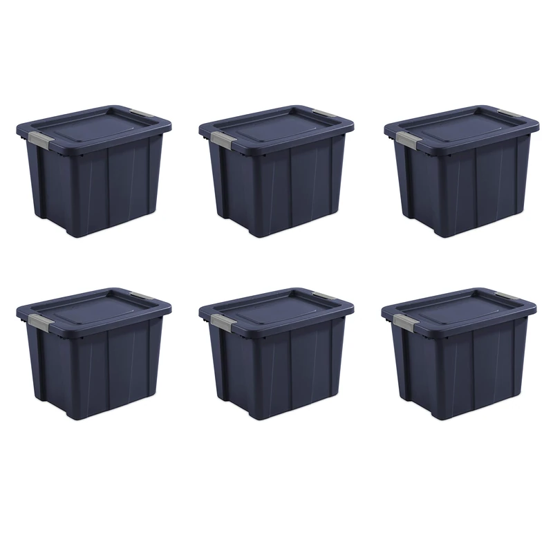 Sterilite Totes, Dark Indigo, 18 Gallon