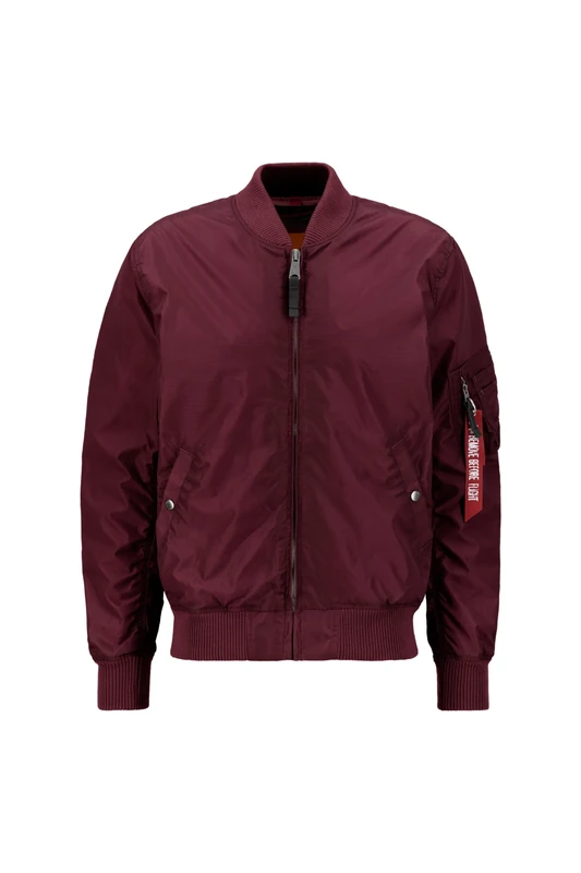 Alpha Industries MA-1 TT Bomber Jacket for Men Dark Maroon