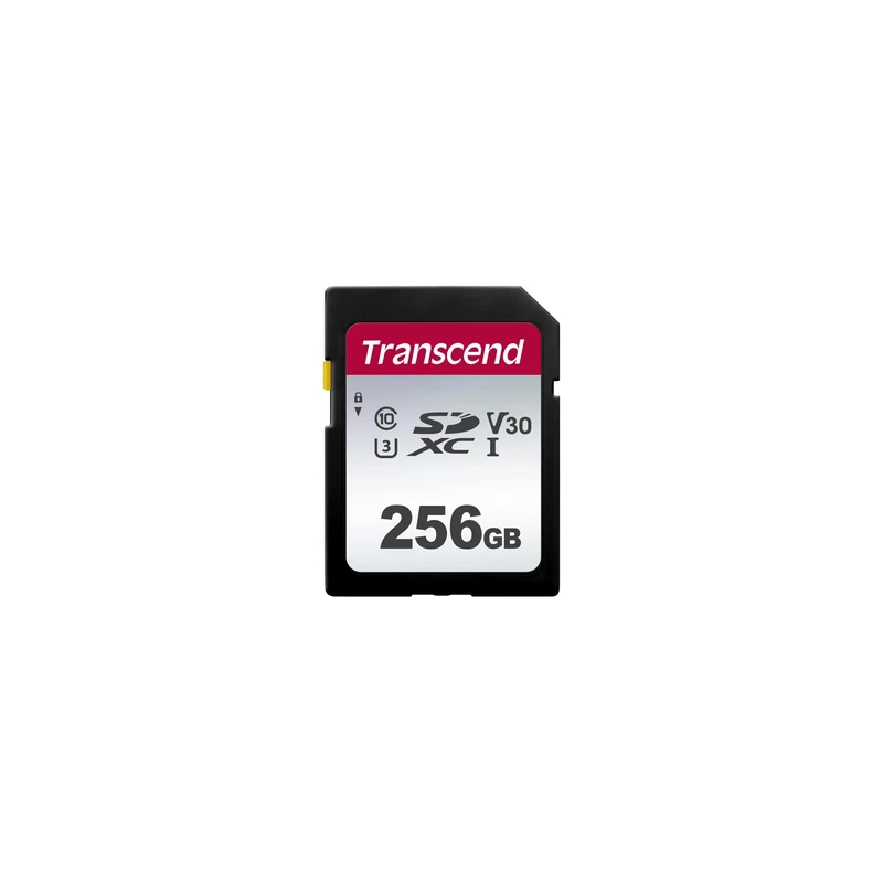 Transcend SDC300S 256GB SDXC Class 10 U3 V30 Memory Card, Speed up to 100MB/s for Digital Cameras TS256GSDC300S - Image 1