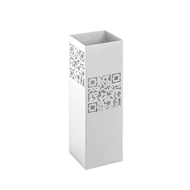 HAKU Möbel Umbrella Stand White, Metal - Size: W 16 cm X H 48 cm X D 16 cm, Style: Modern