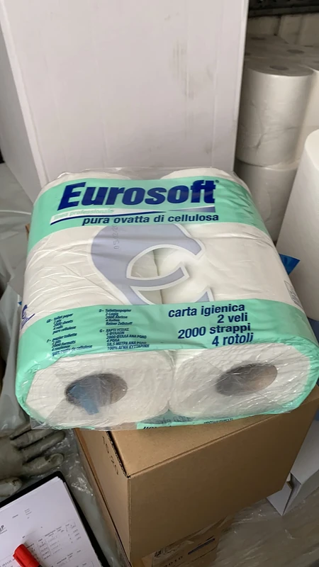 Cartindustria Eurocarta Eurosoft 500 2-ply toilet set, 15 x 4 pieces, 60 m, multicoloured, single - Image 1