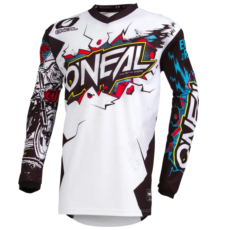 O'NEAL Unisex Element Jersey Equipment to be Mounted on Bicycles and Motocross, Bianco,
