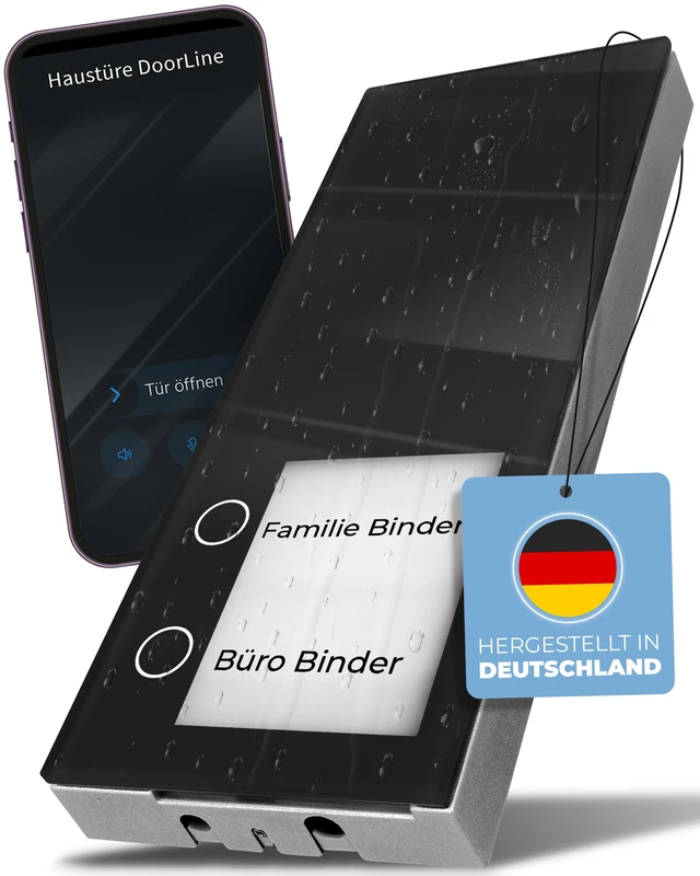 Telegärtner Elektronik 150730 DoorLine Slim DECT schwarz Türsprechanlage