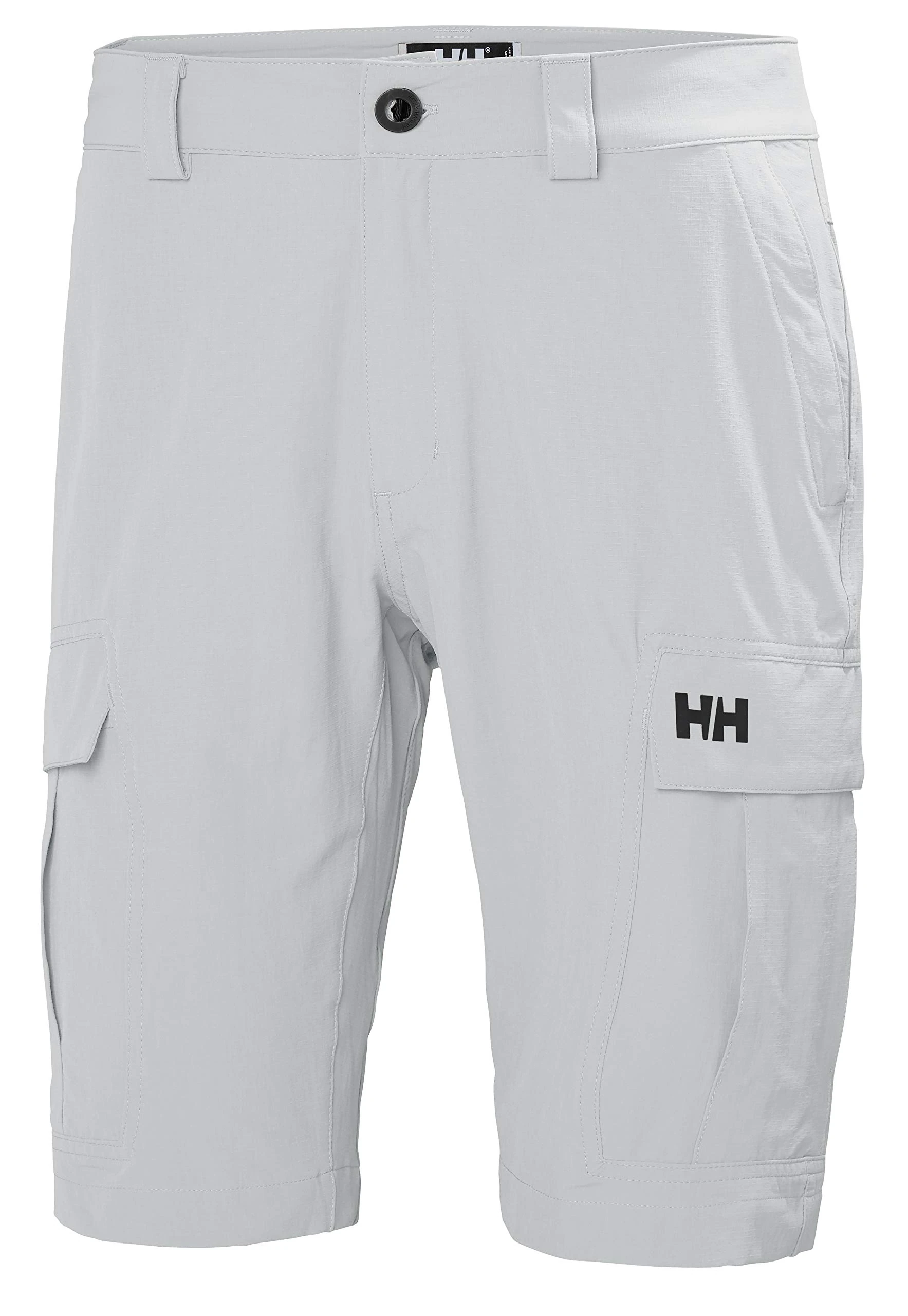 Helly Hansen Men's HH QD Cargo Shorts 11", Grey Fog, 34