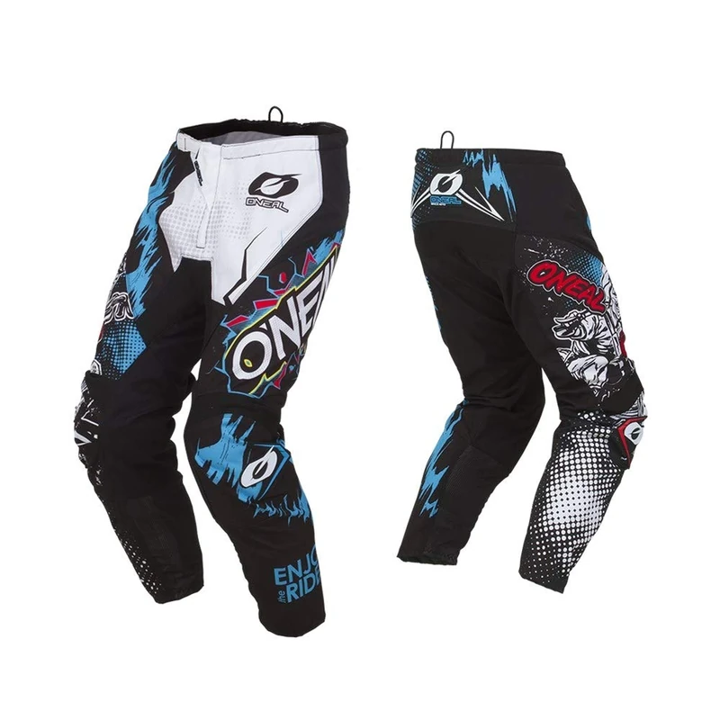 O'NEAL | Motocross Trousers | MX Enduro | Exceptional Freedom of Movement | Fully Lined | Rubber Padding for Extra Protection | Pants Element Villain | Adult | White | Size 30 - Image 1