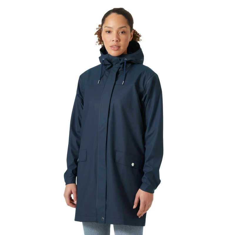 Helly Hansen Women's W Moss Rain Coat, Navy, M