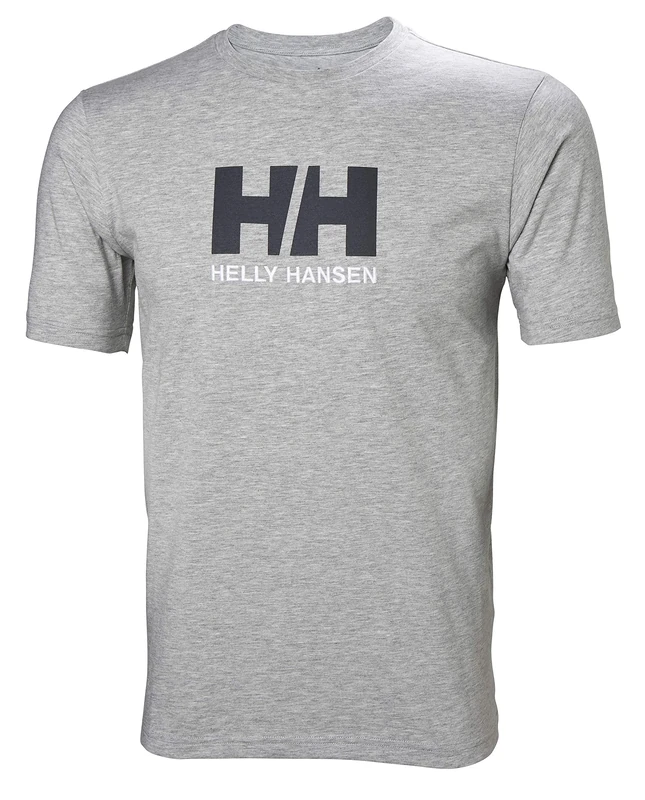 Helly Hansen Men's HH Logo T-Shirt, Grey Melange, M