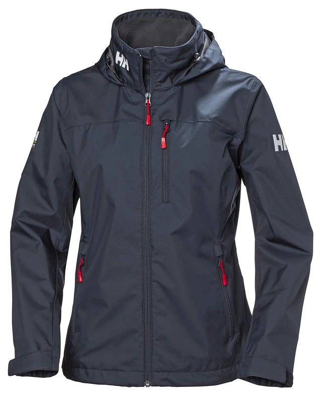 Helly Hansen Women's W Crew Hooded Midlayer Jacket, Navy, L