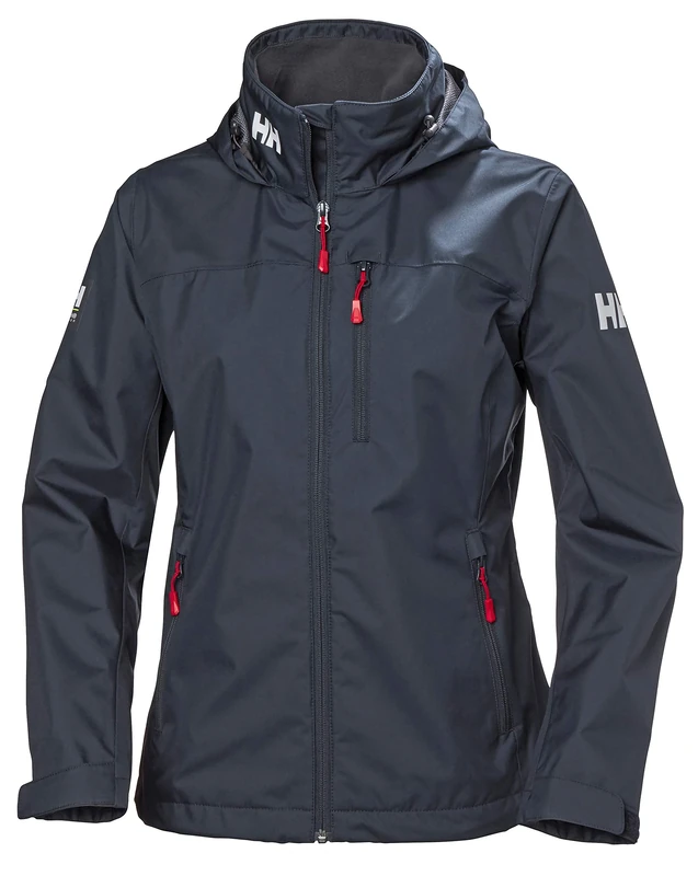 Helly Hansen Women's W Crew Hooded Midlayer Jacket, Navy, S