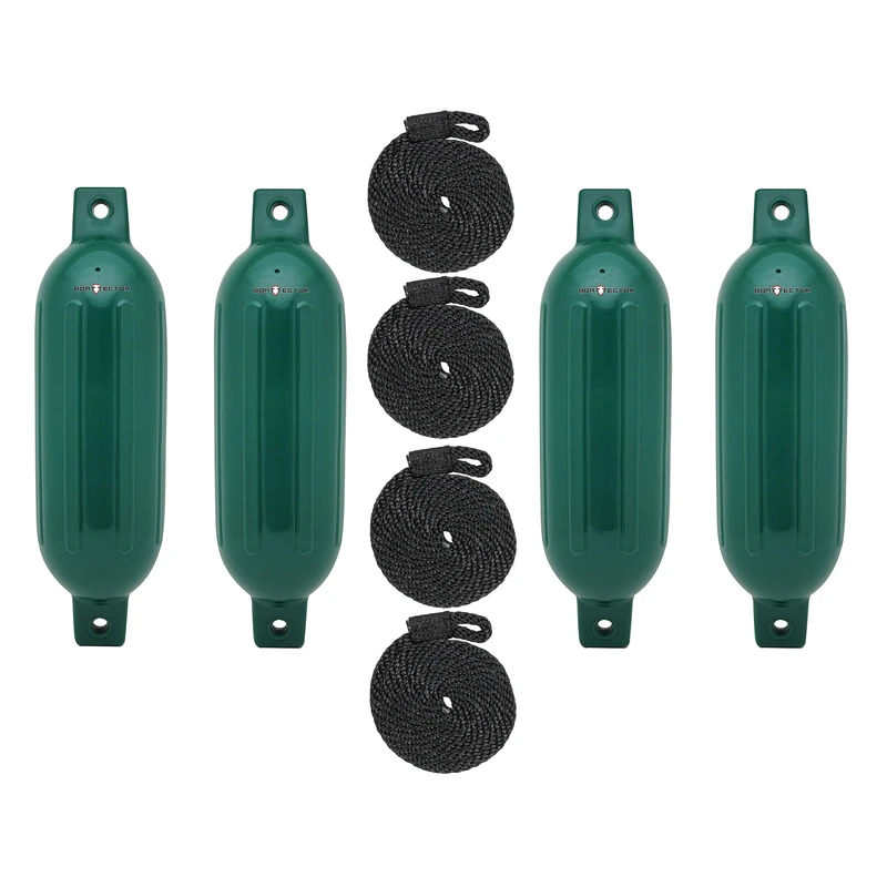Extreme Max 3006.7536 BoatTector Fender, Forest Green, 4.5" x 16" Value 4-Pack