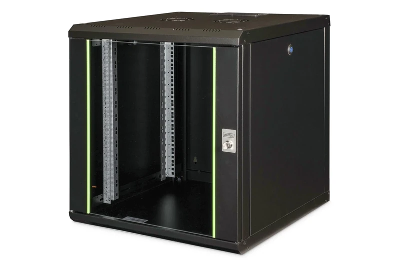 Digitus Network cabinet - 19-inch rack - 12U - Wall mounted - 600mm depth - load capacity 100kg - Unique Series - black