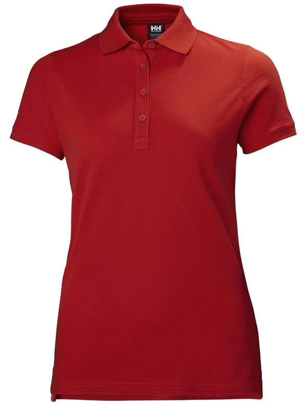 Helly Hansen Women's W Crew Pique 2 Polo, Red, L