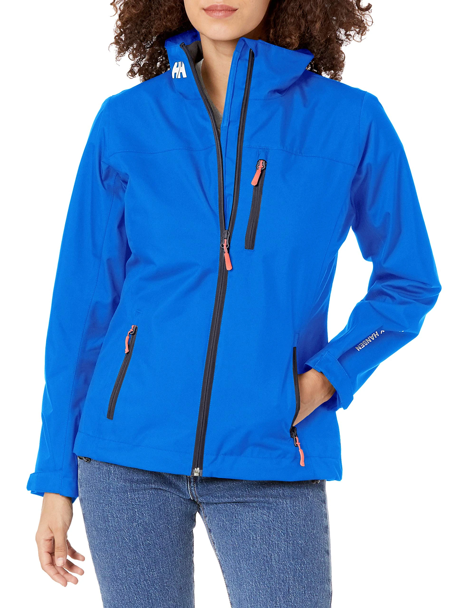 Helly Hansen Women's Crew Midlayer Waterproof Jacket, Olympian Blue, 2XL