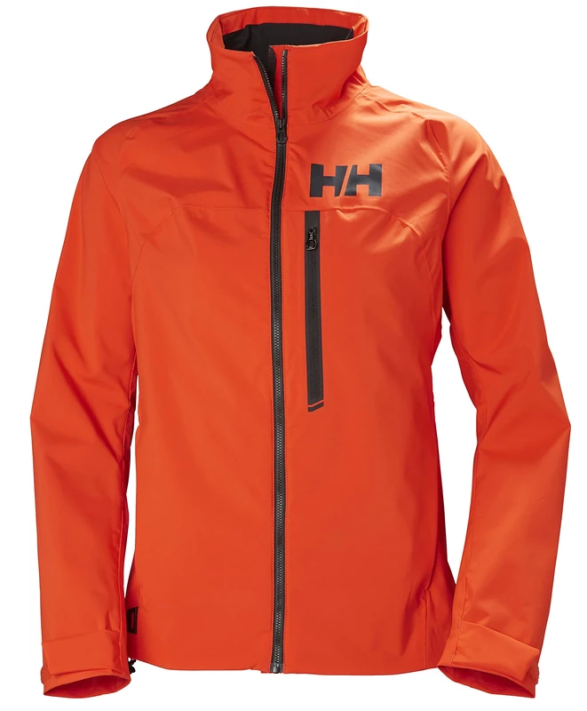 Helly Hansen Women HP Racing Windproof Breathable Fleece Collar Marine Sports Sailing Waterproof Jacket - Cherry Tomato, X-Small