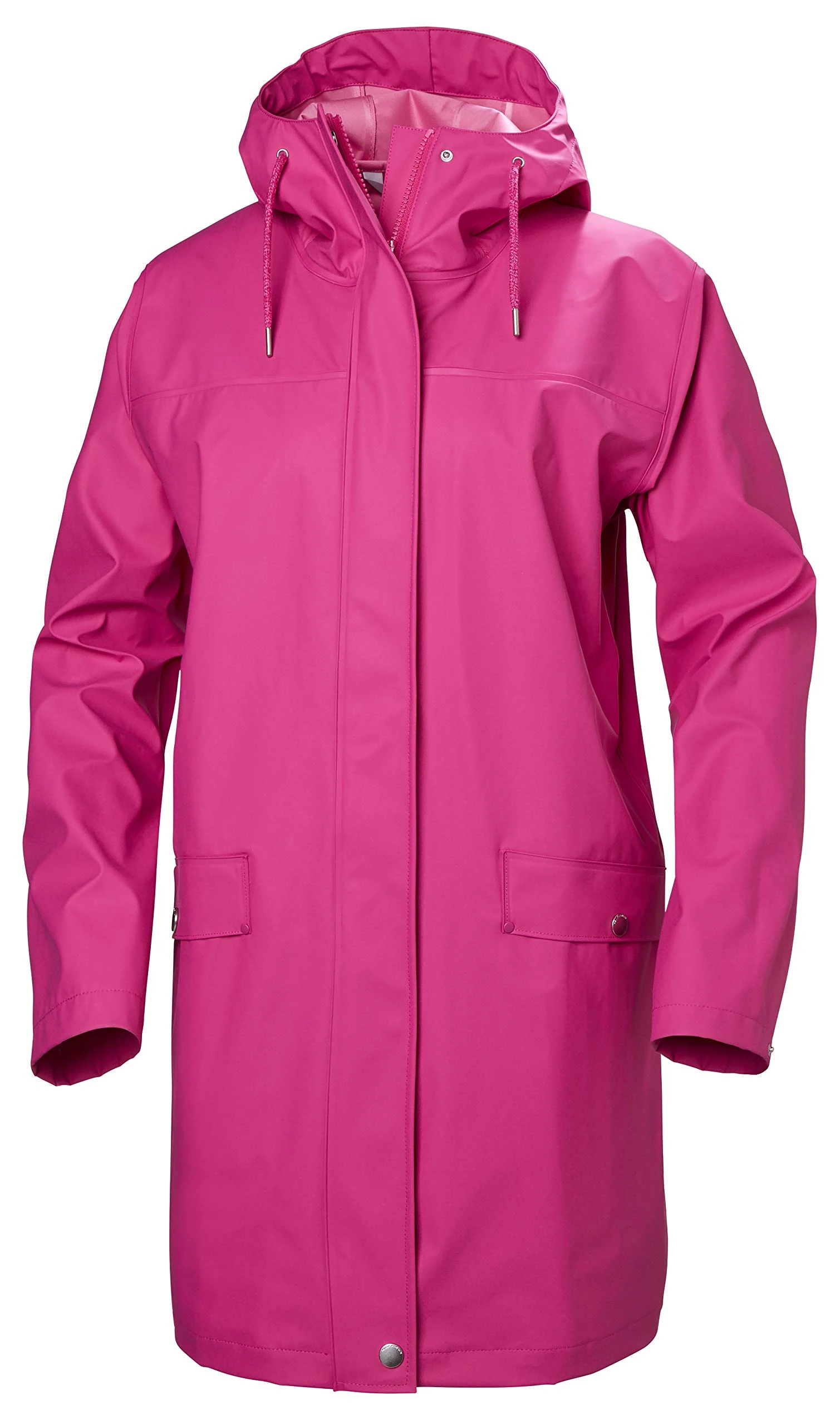 Helly-Hansen Women's Moss Hooded Waterproof Windproof Raincoat, 181 Dragon Fruit, Large