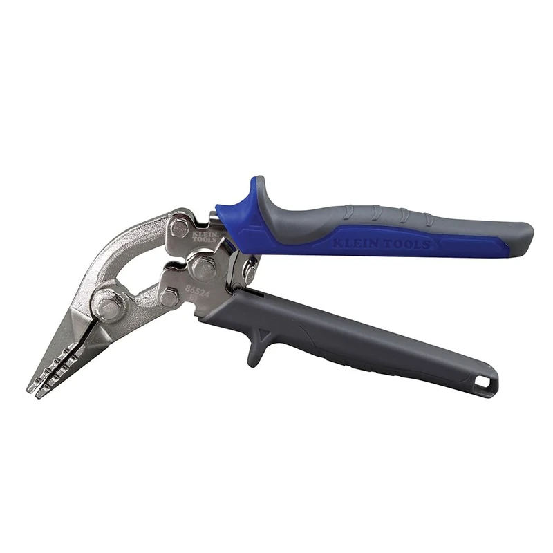 Klein Tools 86524 Hand Seamer, Offset Metal Seamer has 7.6 cm Jaw, Bends 22 Gauge Steel and 24 Gauge Stainless