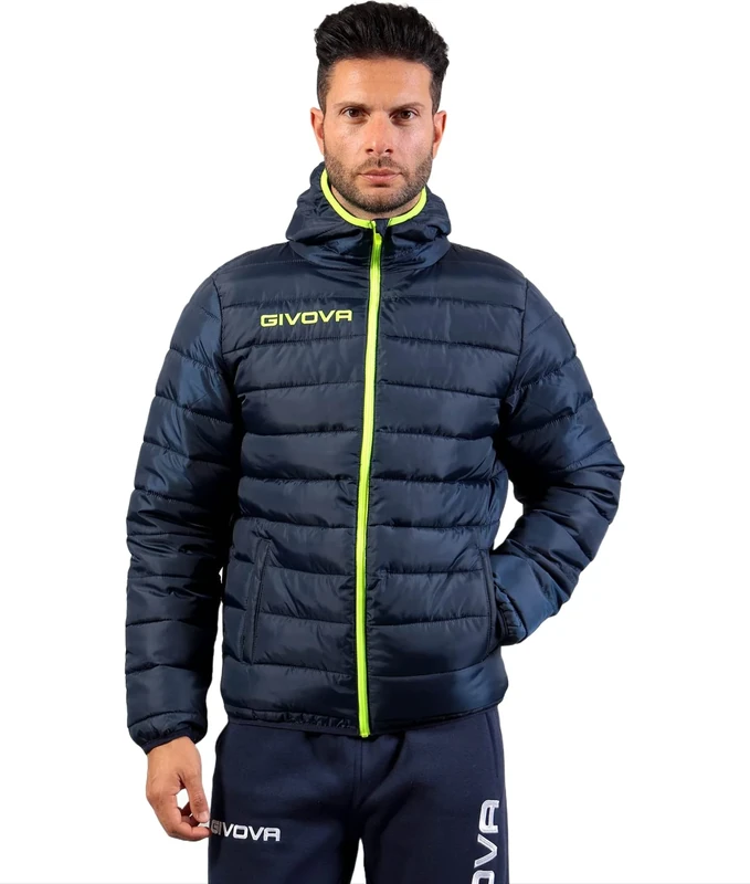 Givova, jacket holland, blue/yellow fluo, S