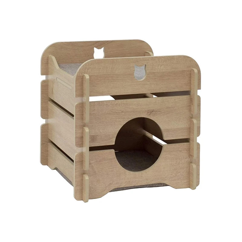 Catit Vesper Cottage Cat Furniture, Oak