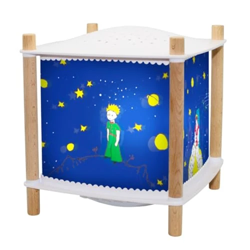 Trousselier - The Little Prince© - Nightlight - Lantern Revolution 2.0 - Ideal Children Gift - Musical Star Projector - Music & Evening Stories by Streaming - Crying Detector - Rechargeable - 2 Count, blue, 6030BL