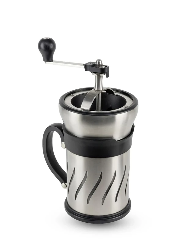 PEUGEOT - Paris Press - Coffee Grinder and Coffee Maker in one, Stainless Steel