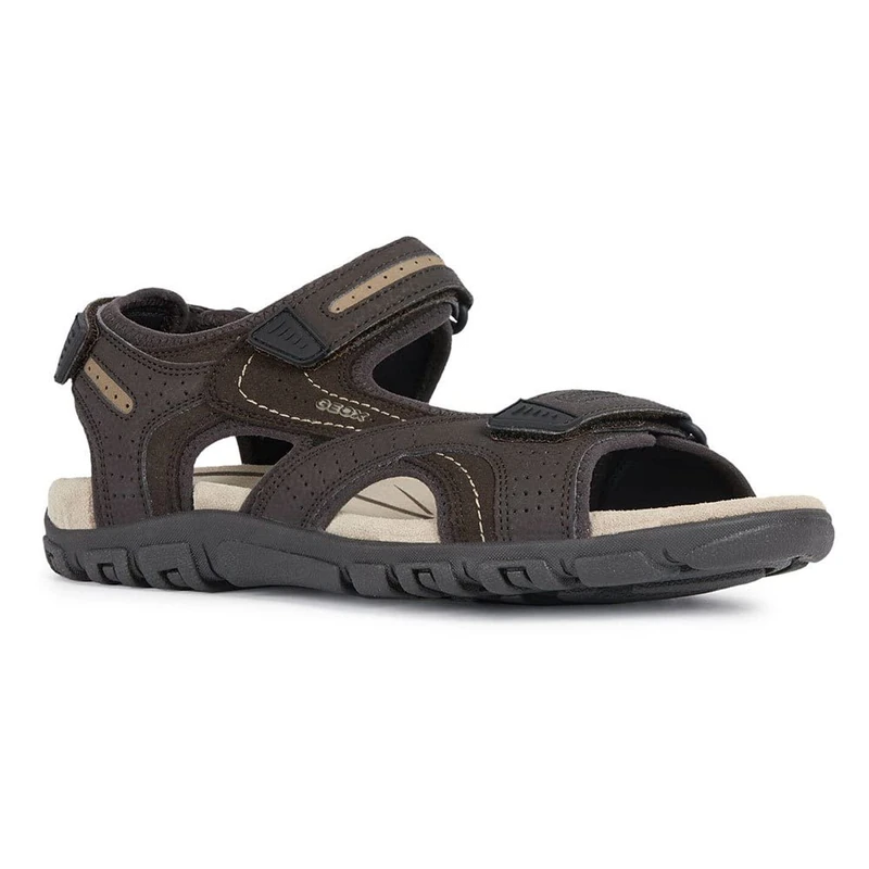 Geox Mens Uomo Strada Sandals, Brown Sand, 11 UK