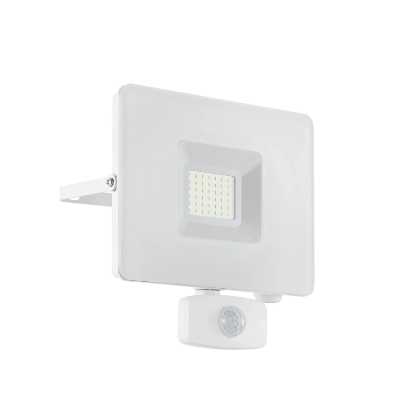 EGLO Faedo 3 LED Outdoor Spotlight, 1-Bulb Outdoor Light, Wall Spotlight Made of Aluminium, Colour: Black, Glass: Clear, 50 Watt, IP65