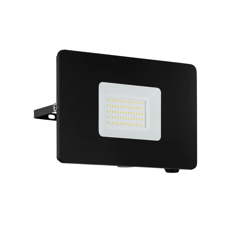 Eglo LED Outdoor Spotlight Faedo 3, 1 Flame Outdoor Light, wall Spotlight Made of Aluminium, Colour: Black, Glass: Clear, 50 watt, IP65