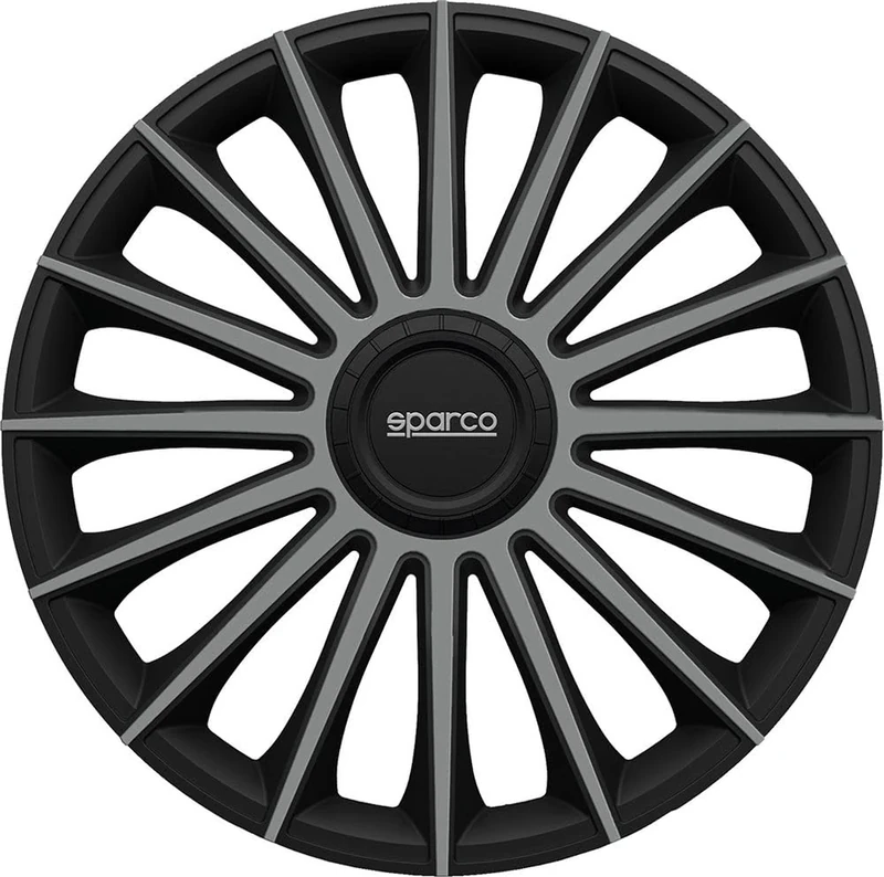 Sparco spc1493bkgr Treviso 13 Inch Set of 4 – Black/Silver