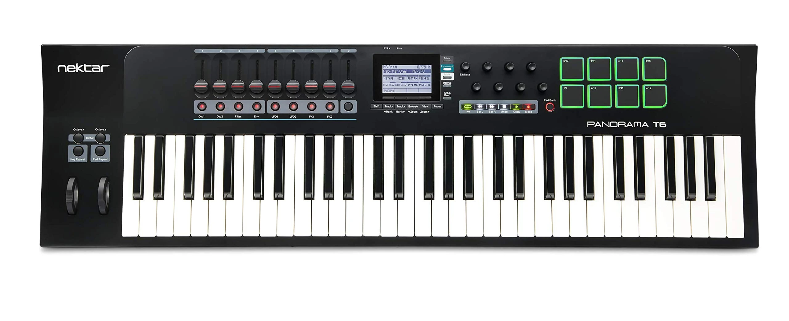 Nektar Panorama T6 USB MIDI Keyboard Controller with DAW Integration and Nektarine PlugIn Control